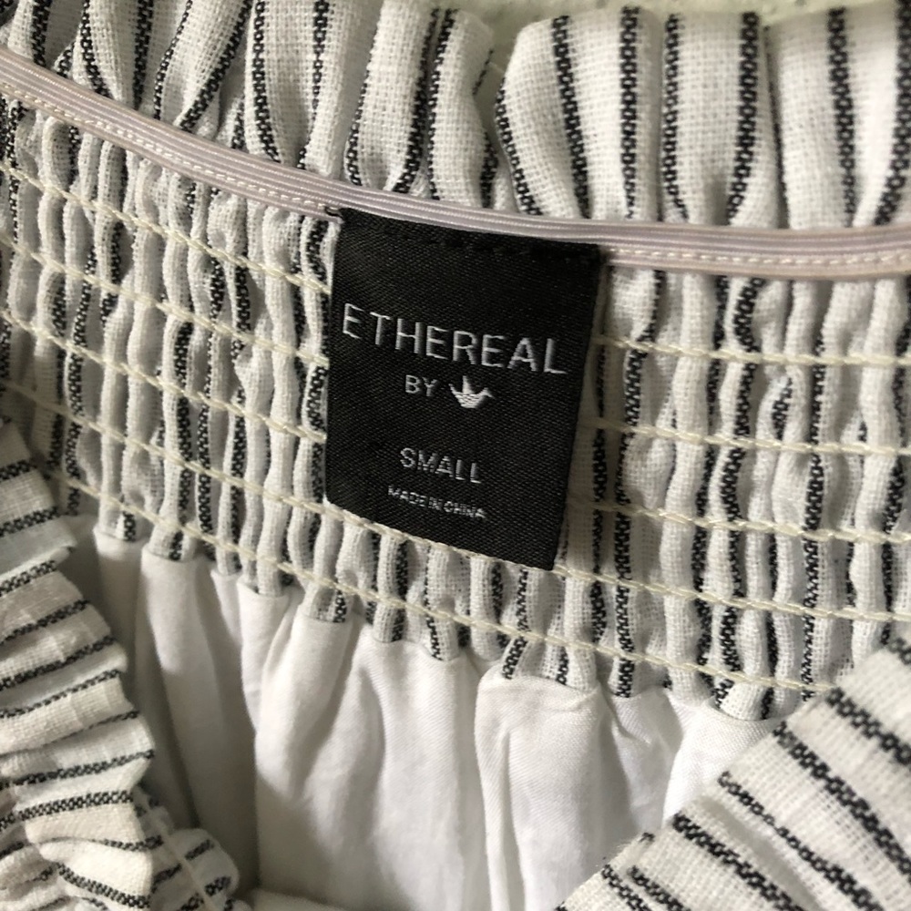 Striped off the shoulder dress with pockets - Picture 4 of 4